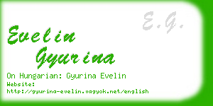 evelin gyurina business card